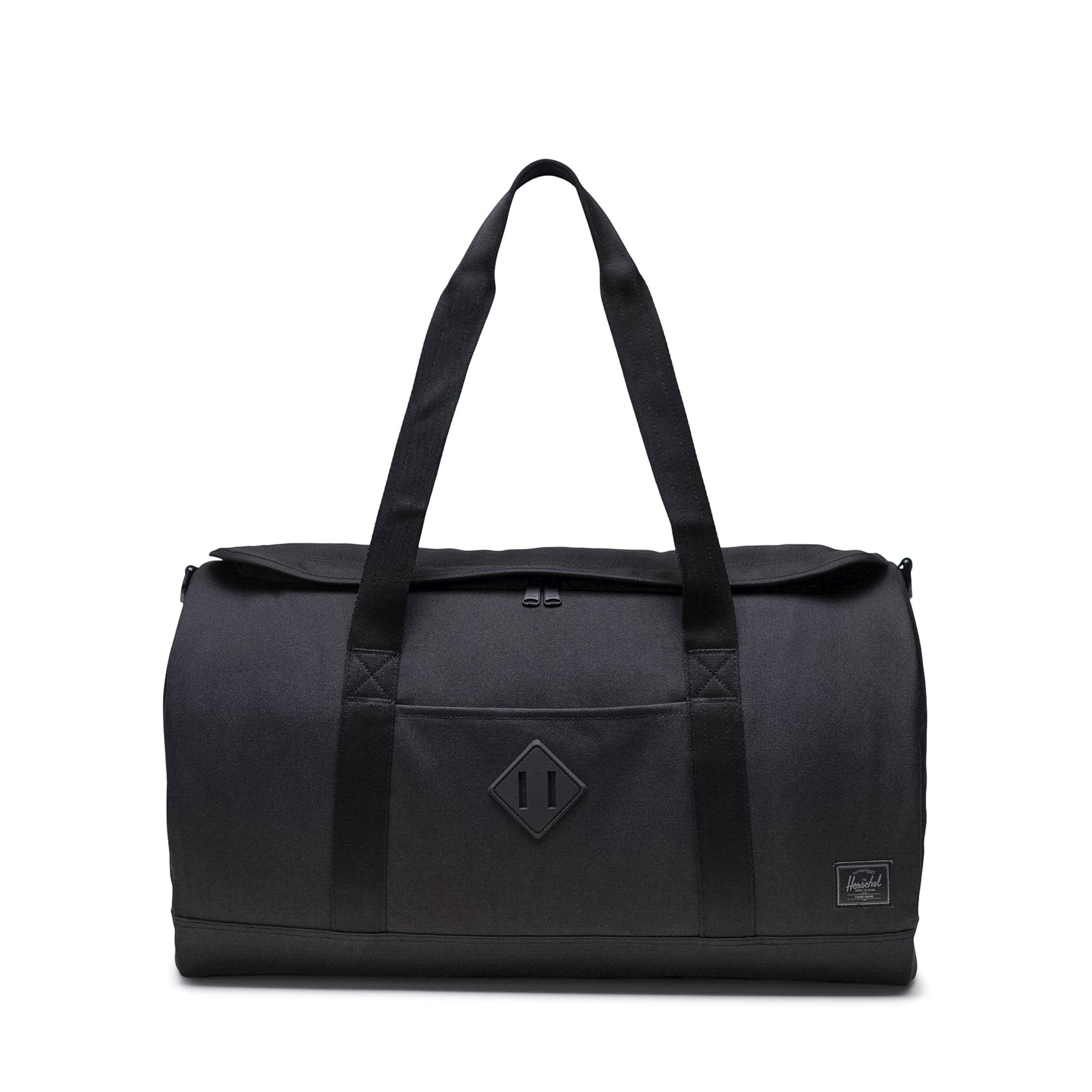 Siyah Tonal Herschel Heritage Duffle Su İtici Kumaş Seyahat ve Spor Çantası, 40 L